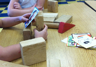 Building with cards and blocks (Brick by Brick)