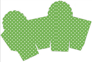 Green with White Polka Dots: Free Printable Boxes.