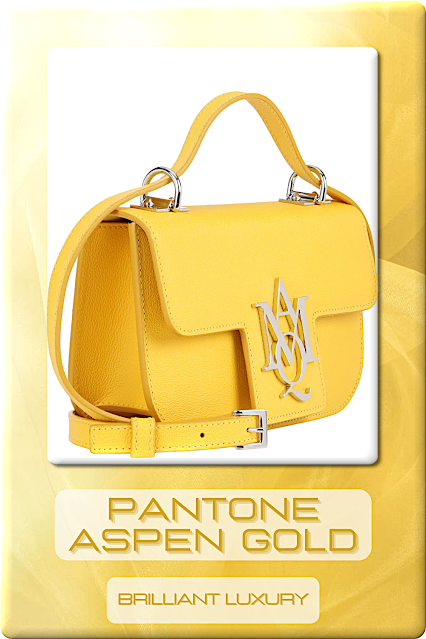 ♦Pantone Fashion Color Aspen Gold♦Bags #pantone #fashioncolor #yellow #bags #brilliantluxury