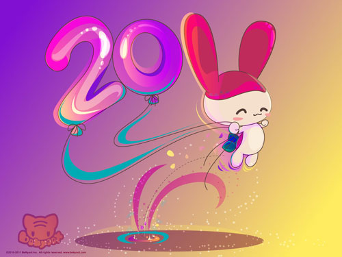 Merry Christmas and happy new year 2011 wallpaper. 4. 2011 Year of Rabbit
