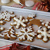 Gingerbread Snowflakes, Trees & Reindeer Cookies with Cream Cheese Frosting & Sanding Sugar 