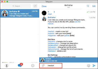 cara membuat bot di telegram