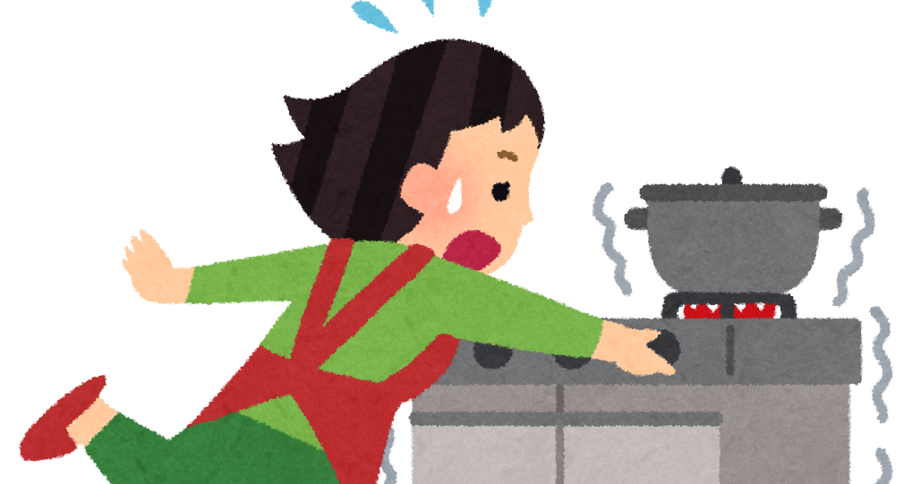 地震になりガスを止める人のイラスト 事故 かわいいフリー素材集 いらすとや