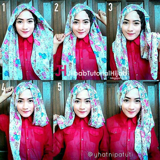 5 Tutorial Hijab Segi Empat Simple, Tapi Mewah dan Elegant 