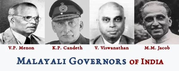 Malayali Governors of India