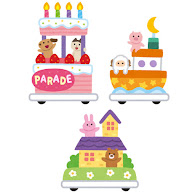 遊園地のパレードのイラスト バラバラ かわいいフリー素材集 いらすとや