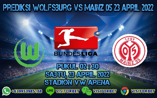 Prediksi Wolfsburg Vs Mainz 05 23 April 2022