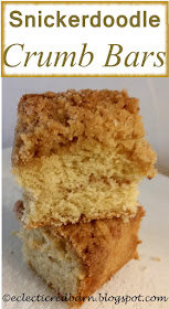 Eclectic Red Barn: Snickerdoodle Crumb Bars. Share NOW #desserts #eclecticredbarn