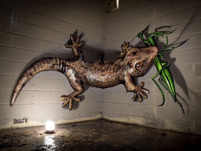 Street Artist Creates Incredible 3D Graffiti That Look Like They're Real