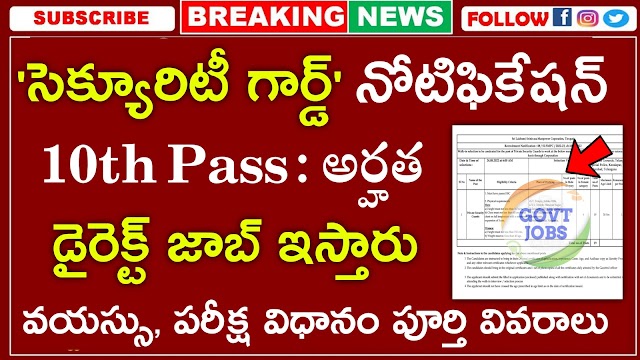 TTD Security Guard Recruitment 2022 | Latest jobs in Telugu | Jobs Search 2022