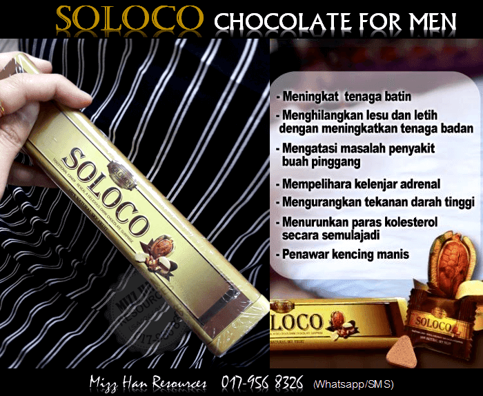 SOLOCO CHOCOLATE (FOR MEN)  MHR Stokis Produk Kecantikan