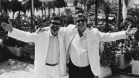 Yoram Globus y Menahem Golan en el Festival de Cannes