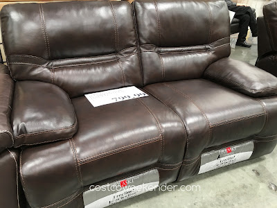 Relax with a loved one on the Pulaski Furniture Leather Reclining Loveseat