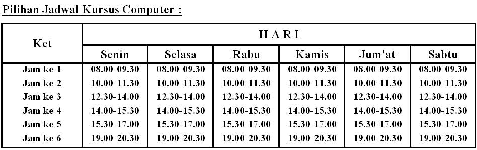 DAFTAR BISA LANGSUNG BELAJAR BIAYA DAPAT DICICIL MODUL 