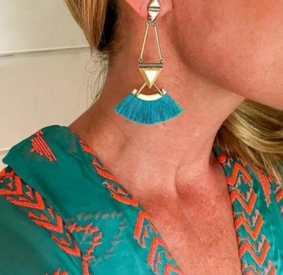  Stella & Dot Lotus Earrings