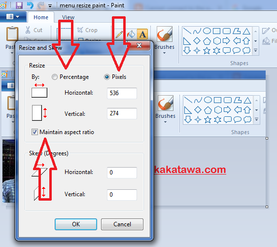 Cara merubah ukuran foto 3x4 dan 4x6 di paint Dengan Mudah 