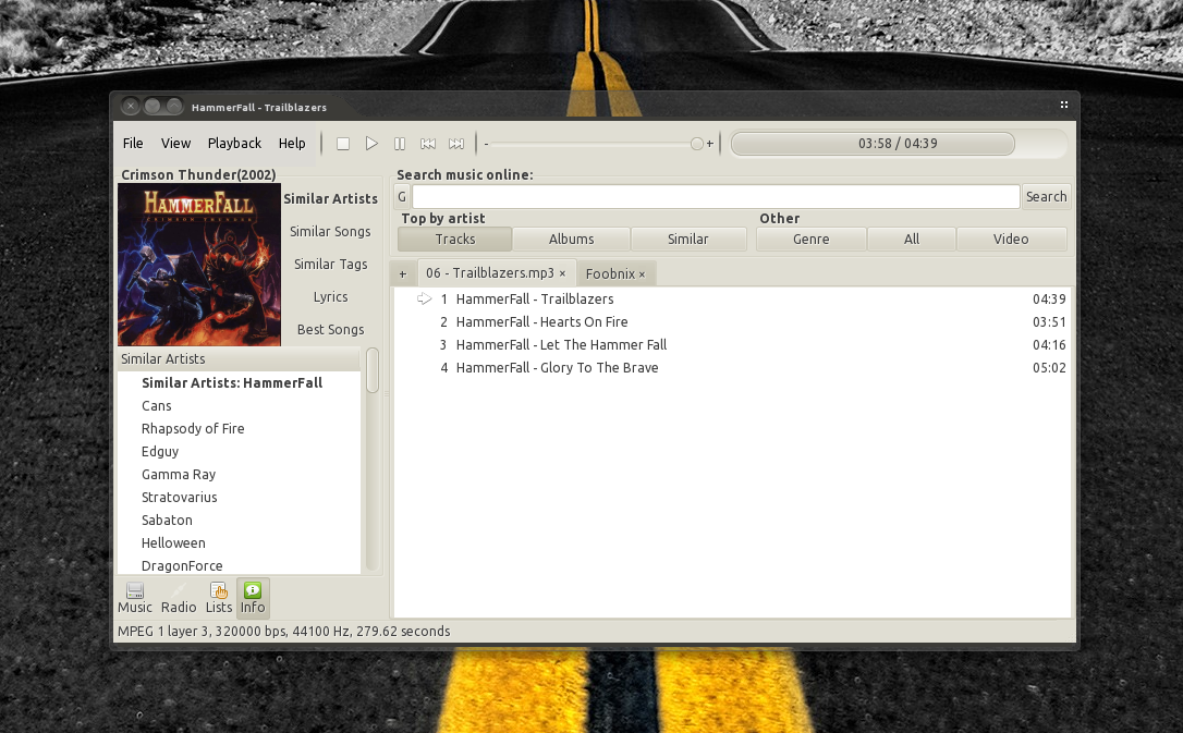 synapse media player. interesting music player