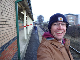 Train nerd Richard Gottfried at Ashton-under-Lyne railway station