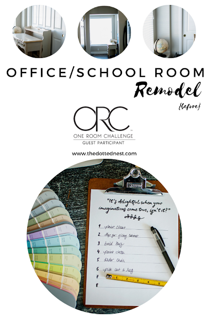Office and School Room Remodel for the Fall One Room Challenge