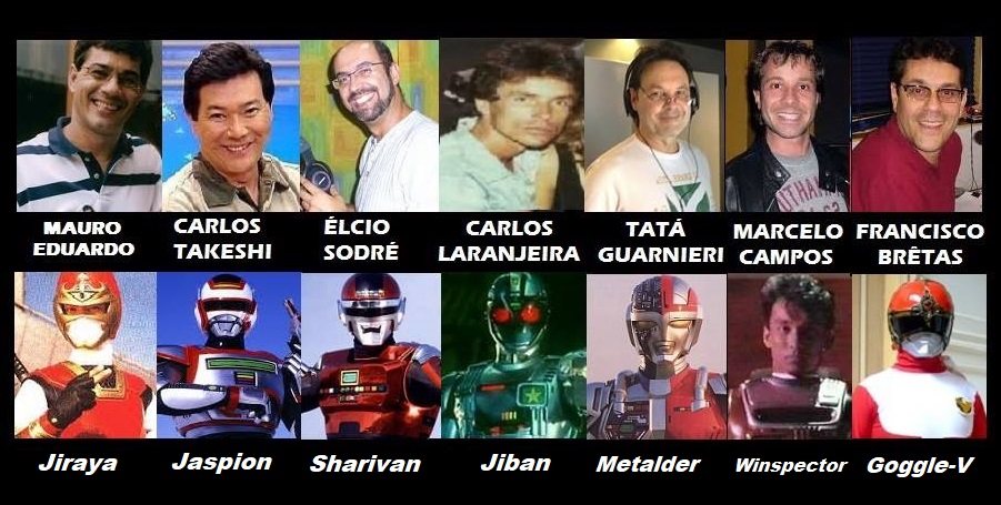 Dubladores Jiraya Jaspion Jiban Sharivan Goggle Five Winspector Metalder Mundo da Dublagem Elenco de Dublagem