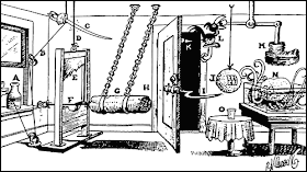 Rube goldberg machine invention door