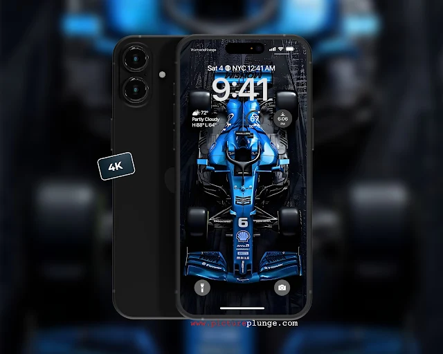 Free 4K Blue F1 Car Wallpaper – Ultimate Racing Machine