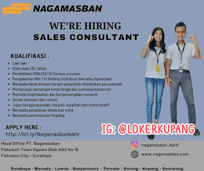Lowongan Kerja Nagamasban Sebagai Sales Consultant