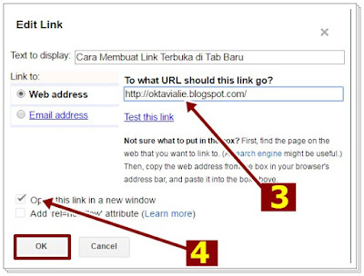 Cara Membuat Link Agar Terbuka di Tab Baru Blog