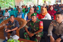 Babinsa Rapius Hadiri Senam Sehat dan Sosialisasi tentang Hoax