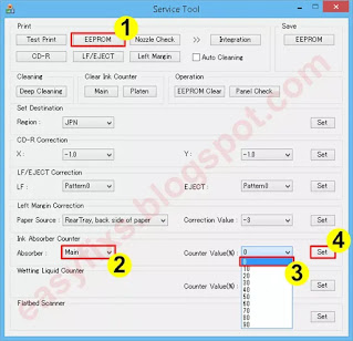 Reset the waste ink counter to Whole Replacement and Modify the waste ink reservoir on Canon MX320, MX328, MX330, MX338, MX340, MX347, MX348, MX350, MX357, MX358, MX360, MX366, MX368