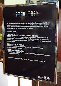 Star Trek Enterprise model info sign