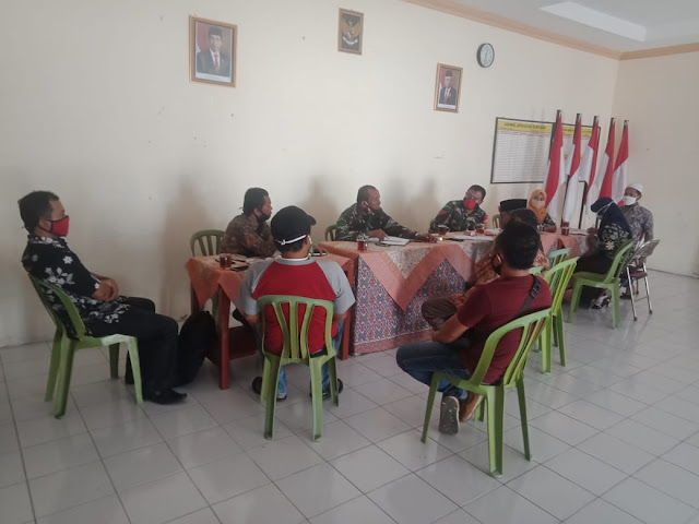 Danramil 21 Juwiring Hadiri Rakor Karya Bakti