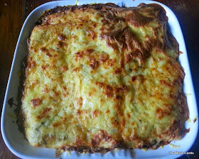 Quorn Lasagne recipe - out of the oven 