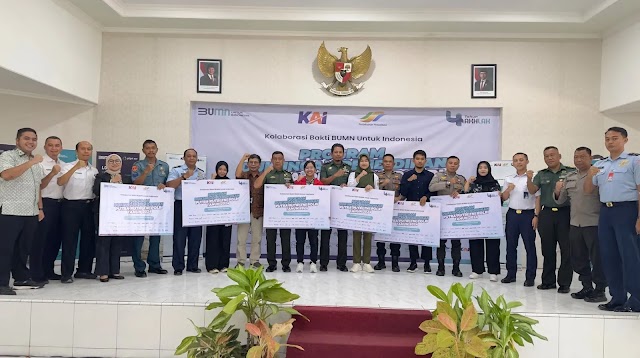 Sebanyak 129 Putra-Putri TNI-Polri dapat Bantuan Pendidikan dari KAI
