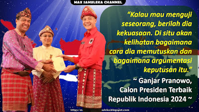 KATA-KATA BIJAK DAN PESAN-PESAN SINGKAT GANJAR PRANOWO