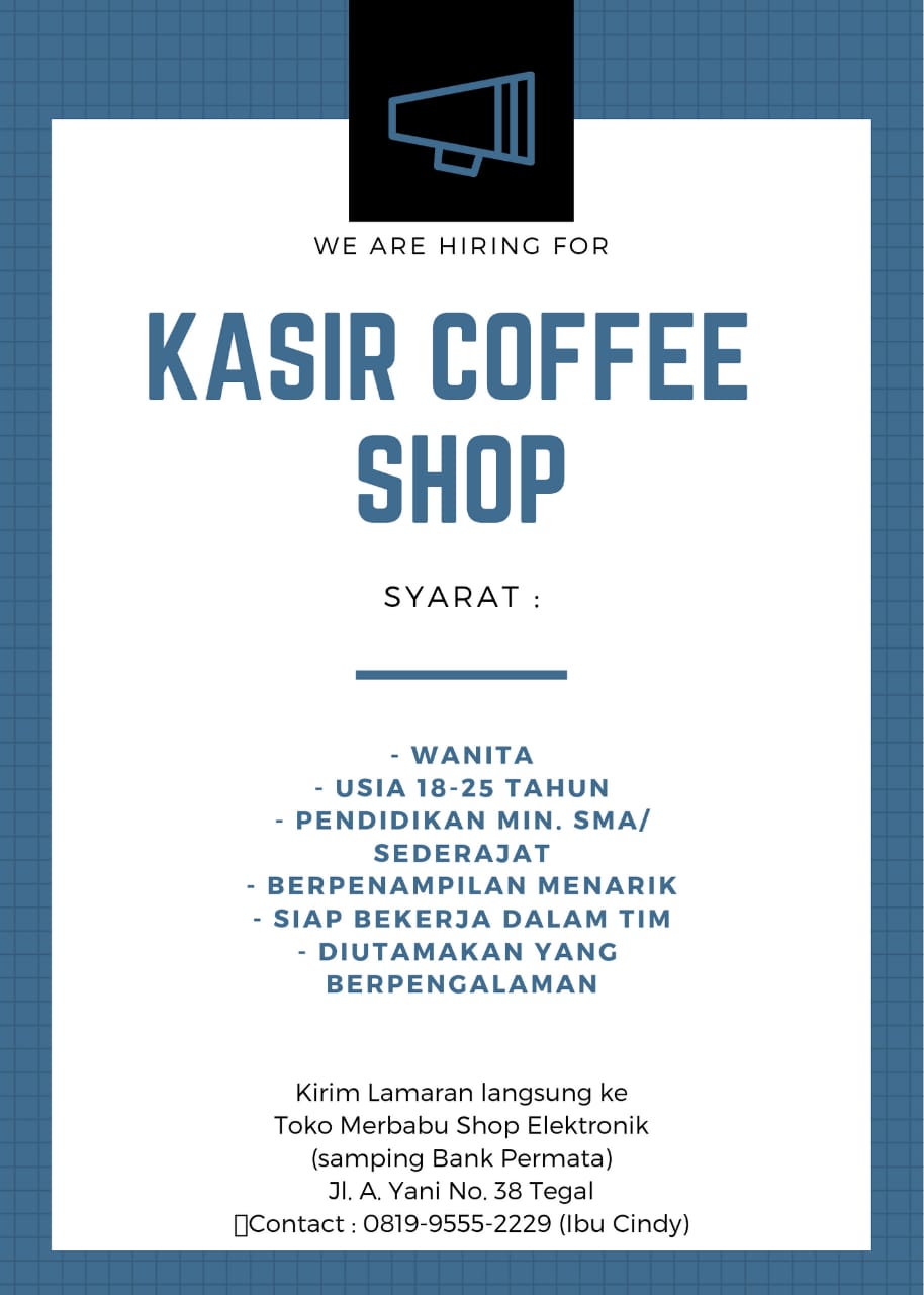 Lowongan Kerja Kasir Like And Share