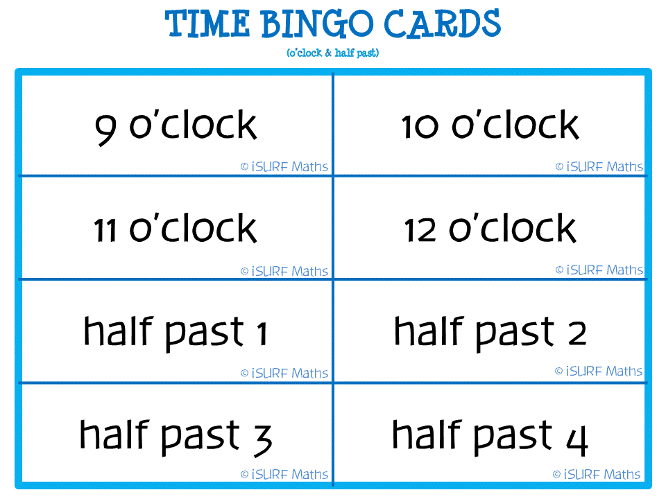 http://www.teacherspayteachers.com/Product/Time-Bingo-now-for-Aus-USA-Curriculum-902343