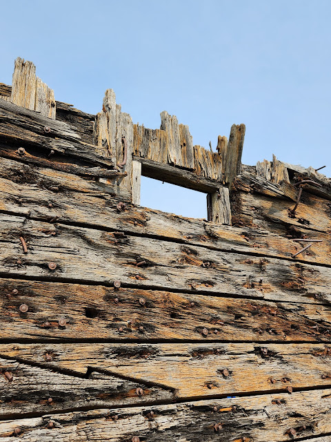 Part of the hull of the Lottie Cooper