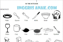 Coretan modul vocabulary "Things in the kitchen"