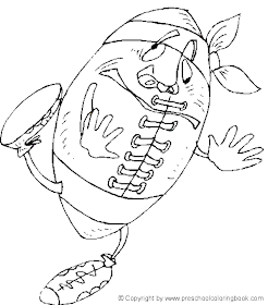 American Football Sports Coloring Pages 