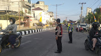 Jaga Keselamatan Masyarakat, Sat Samapta Polres Asahan Laksanakan Strong Point Pagi