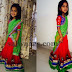 Pretty Kid Red Half Saree