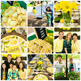 Lemon party for mom @michellepaigeblogs.com