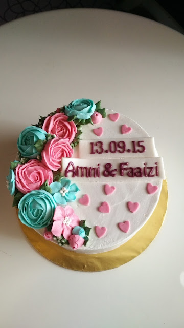 Kek hantaran kahwin / tunang - Prettysmallbakery