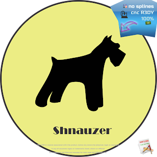 DOG Shnauzer Silhouette cnc dxf. Free download.