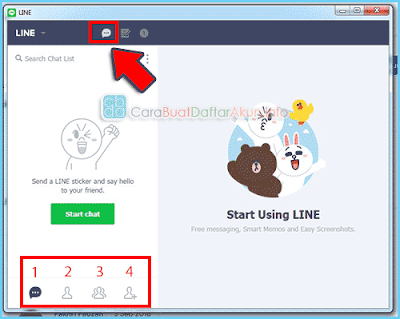 fitur line versi dekstop