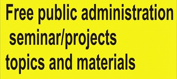  free public administration project