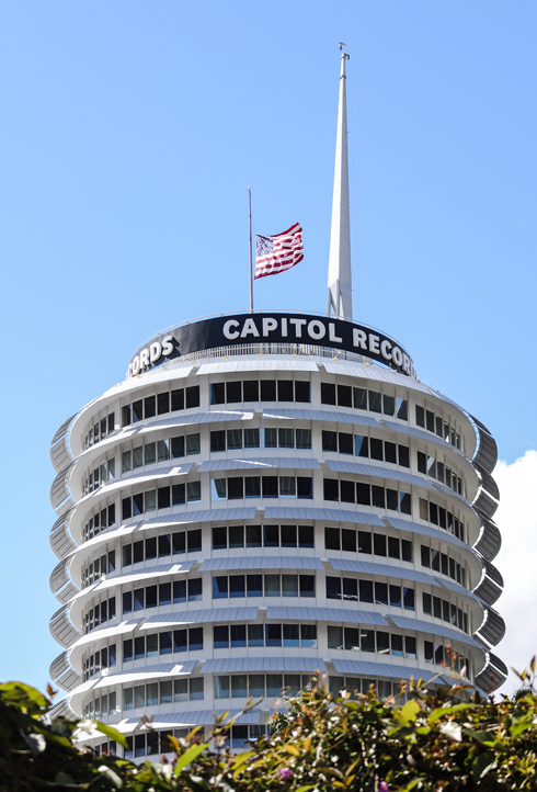 Capitol Records Building Hollywood Blvd