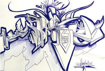 Graffiti Wildstyle Alphabets Sketches 3