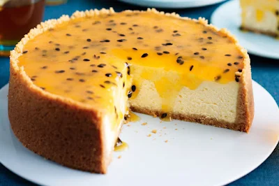 Cheesecake aux fruits de la passion